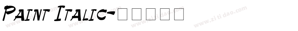 Paint Italic字体转换